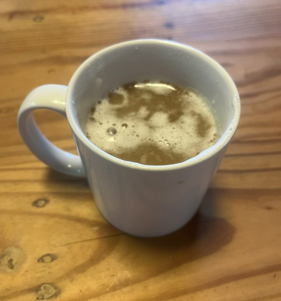 picture of toasted marshmallow latte in white mug